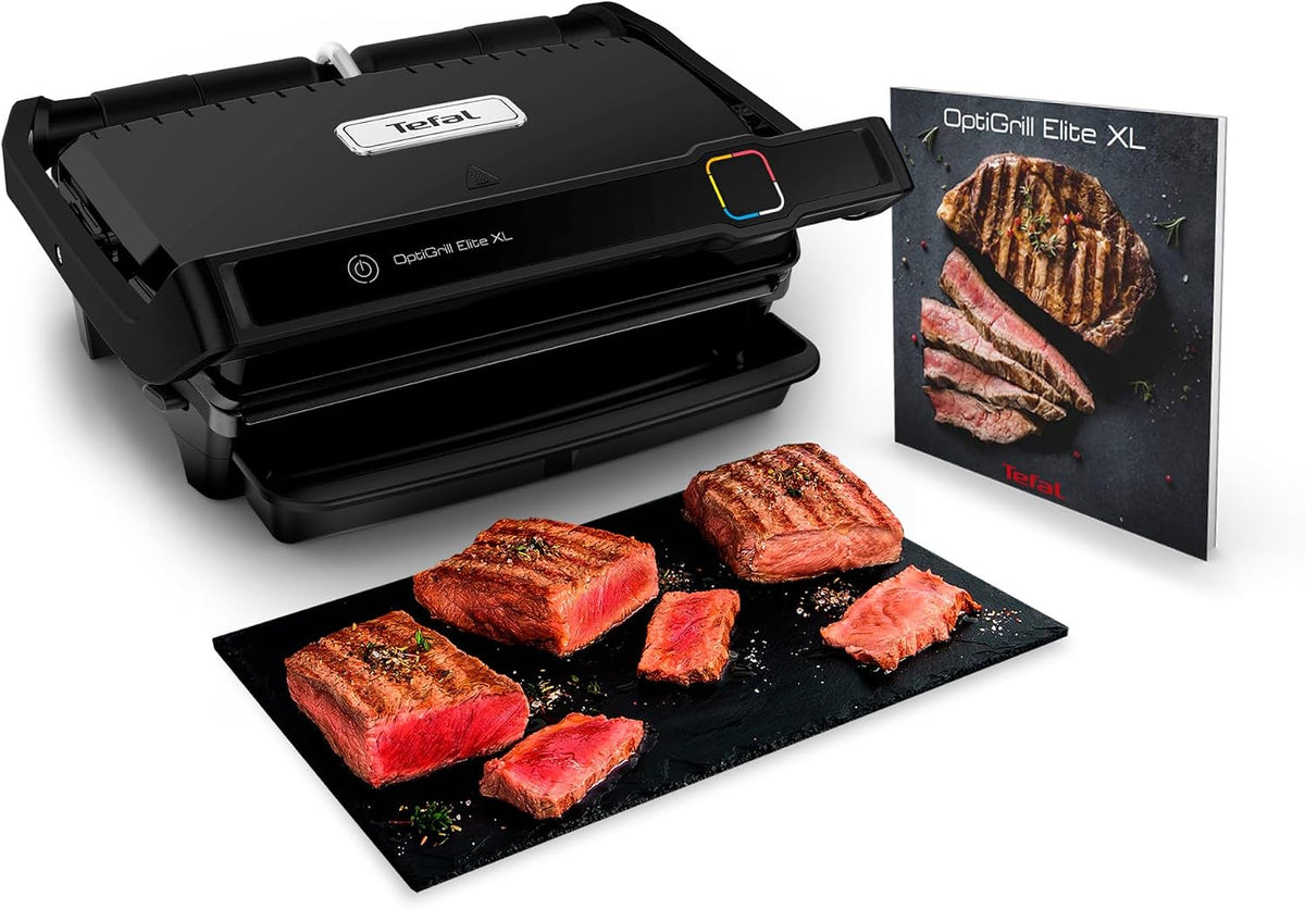 Tefal Grill, Czarny – elektryczny, Maszyna Panini, panini i croque- monsieur, 16 programów – dla 8 osób