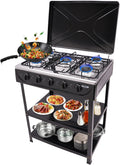 Donened Grill, 3 cm, 2,5 kW, Czarny – kuchenka turystyczna, Płyta gazowa, przenośny, kemping – piec gazowy