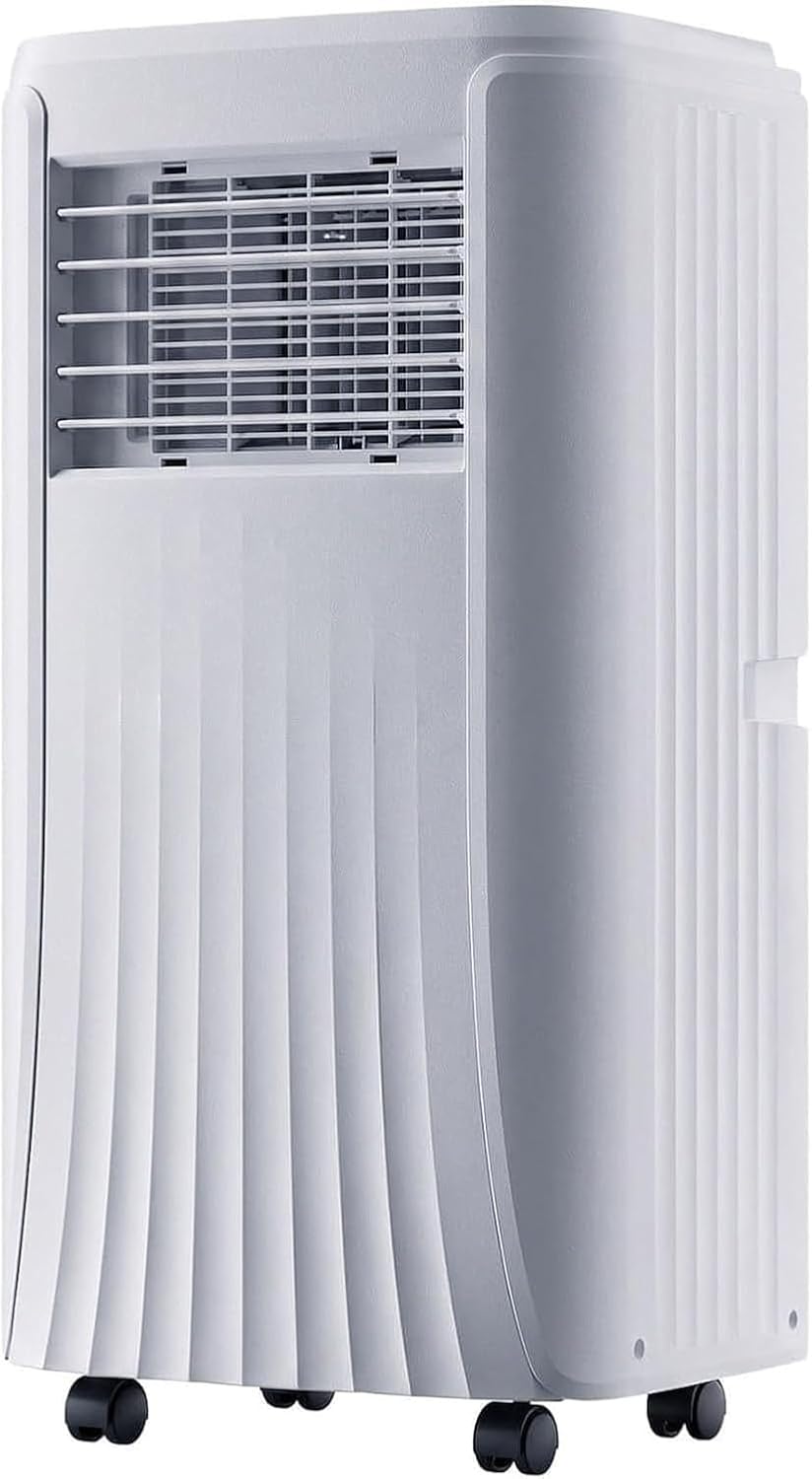 WOMGKDA Klimatyzator, 7000 Btu, 35 m – 23 litrów, Biały, pilot zdalnego sterowania, automatyczne wyłączanie – licznik czasu, cicha