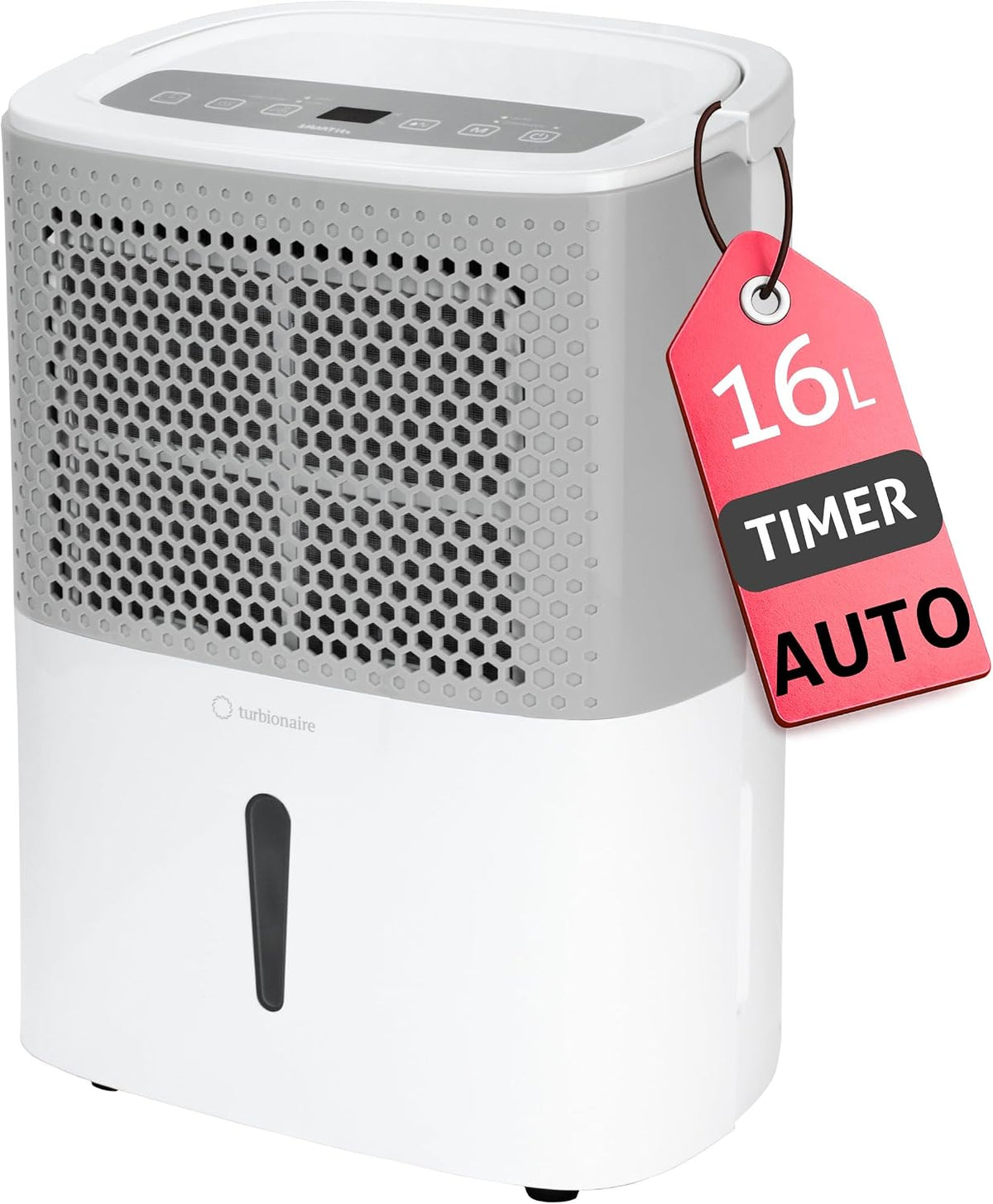 Turbionaire Osuszacz powietrza, 16M, 16 M, 16 l – 40 dB, Biały, 16M 16 l / SMART osuszacz, licznik – cichy, Na części do 30 m2
