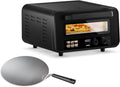 Mini piekarnik Princess, 15 l, 2100 W – 30,5 cm, Czarny / Srebrny, piec do pizzy, Księżniczka Elektryczny do pizzy – przenośne, na zewnątrz, dotyk