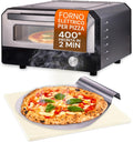 Piec do pizzy Avilia, 1700 W, Srebrny, stal nierdzewna – Piekarnik elektryczny Pizza, 6 programów, łatwy w obsłudze z precyzyjną regulacją temperatury