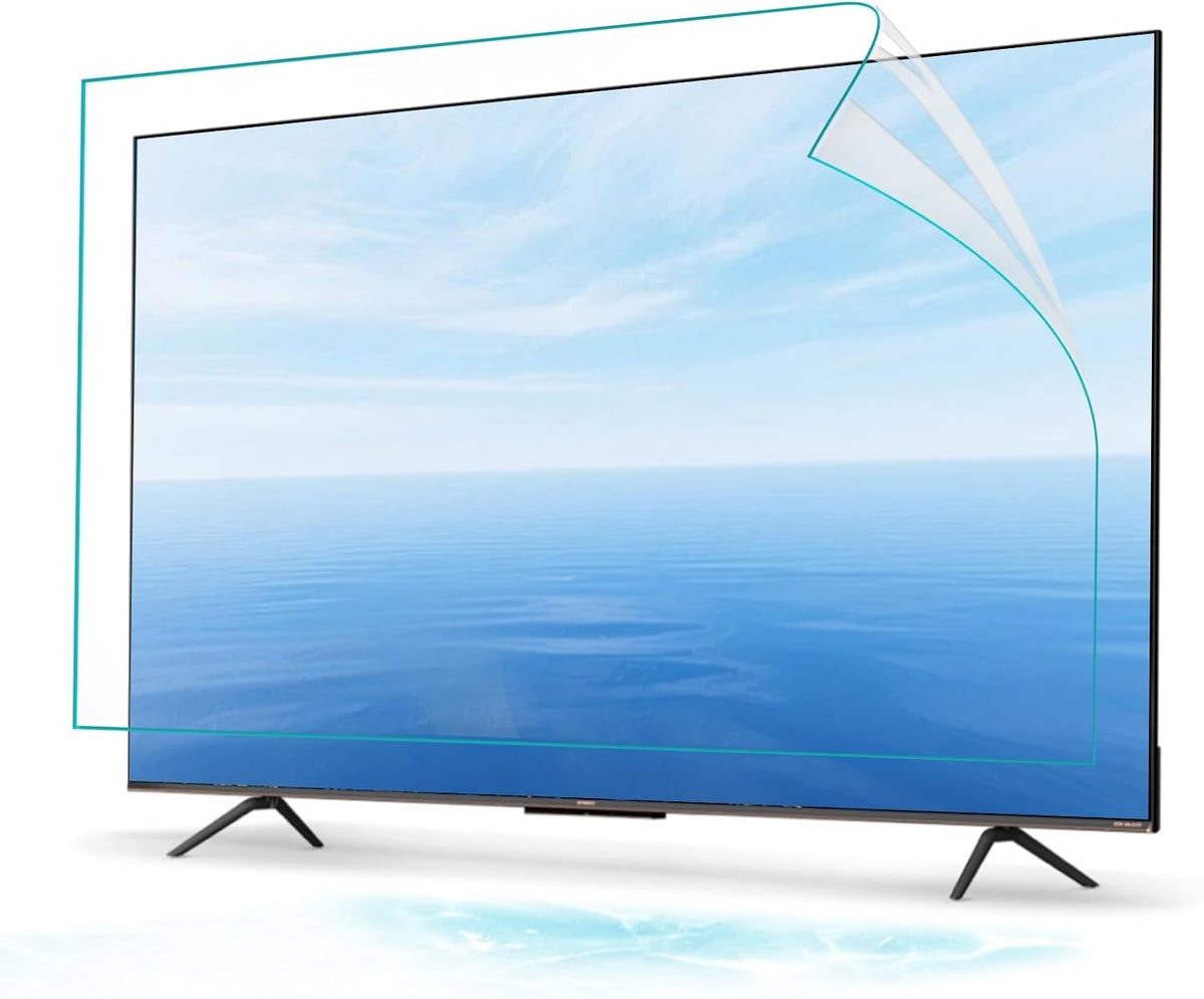 Telewizor Smart TV, 1645x930 mm, Czarny – Inteligentny telewizor 75 cali, 75 cali, Filtr ochrony oczu, Mrożona Mata Filtr Dusty Film 75inch