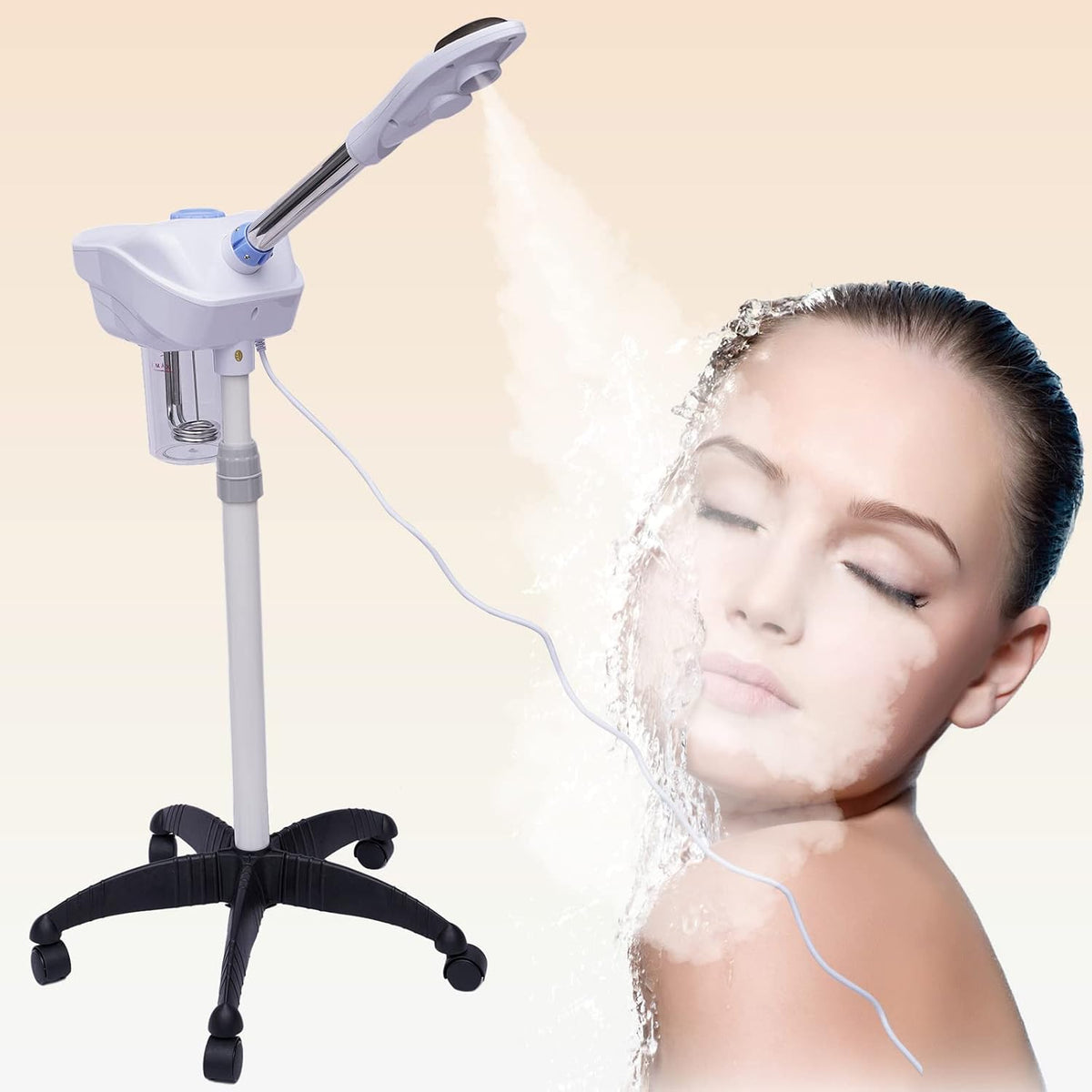 VonVVer Nawilżające rozpylacze i mgła, 750 W – 54 x 19 x 26.5 cm, 240 V, Biały, Nawilżacz – Czyściciel, dekoracja w salonie, twarz Sauna