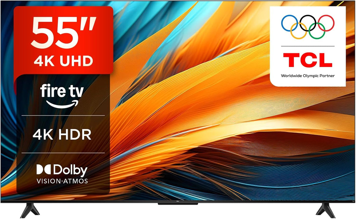 TCL Telewizor Smart TV, 55PF650, 55 cali – Czarny, oświetlenie LED, telewizor, 55PF650 Airplay2 Smart TV – 4K UHD, Sound Dolby, HDR 10