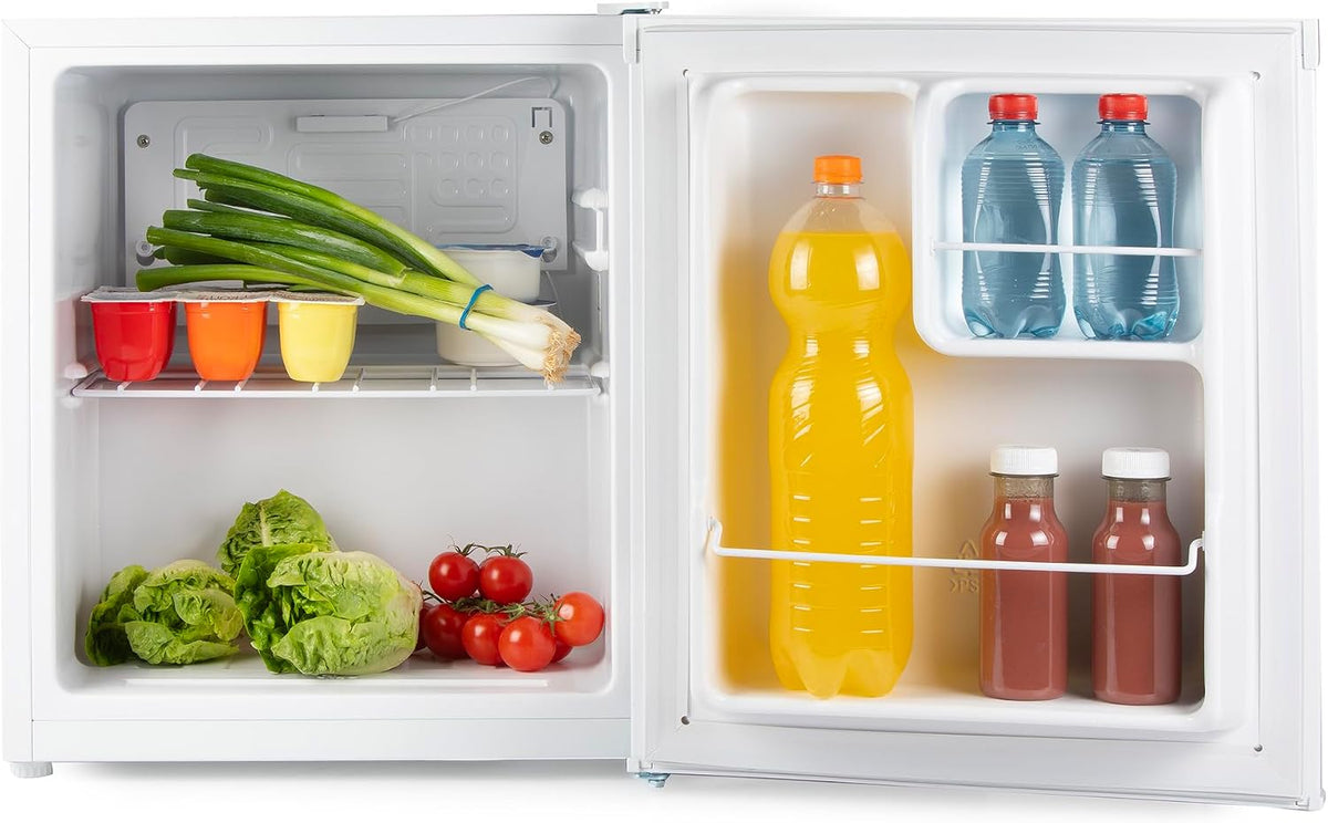 PRIMO Minilodówka – mała lodówka, PR114EN, 40 l, 47 x 44 x 51 cm – Biały, Lodówka, PR114EN Mini lodówka - 40 l - E - Biały PR114FR