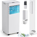 ZJHHRZ Klimatyzator przenośny, klimatyzator mobilny, 9000 Btu, 3 W – 42 m, Czarny, oświetlenie LED, 3 w 1 – 24- godzinna Klimatyzator, licznik